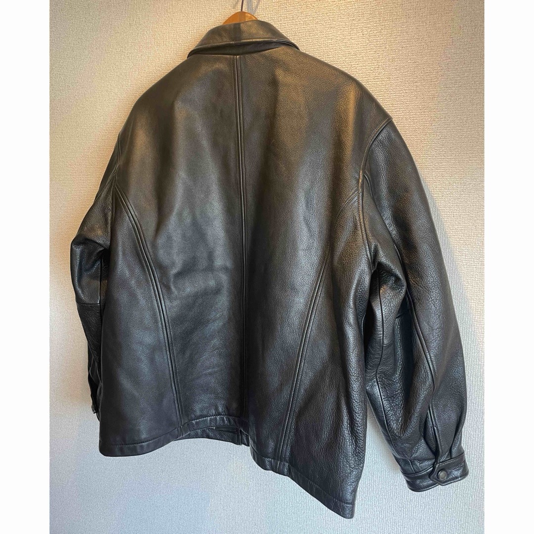 PERRY ELLIS キルティングレザージャケットL VINTAGEブラック PERRY ELLIS キルティングレザージャケットL VINTAGEブラック