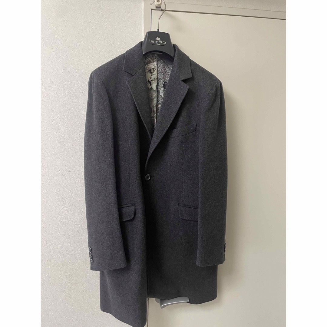 ETRO - 超稀少!未使用品 エトロ カシミアチェスターコート ETRO - 超稀少!未使用品 エトロ カシミアチェスターコート