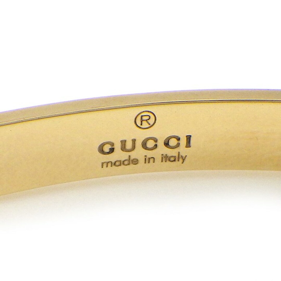 GUCCI - グッチ GUCCI バングル アイコン GG ロゴ K18YG / #18 GUCCI - グッチ GUCCI バングル アイコン GG ロゴ K18YG / #18