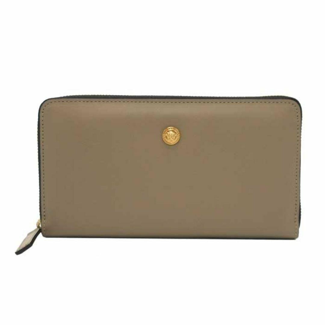 VERSACE - 【新品】ヴェルサーチェ 1006265 財布 長財布 VERSACE メドゥーサ ロゴ レザー ラウンド ジップアラウンド アウトレット レディース