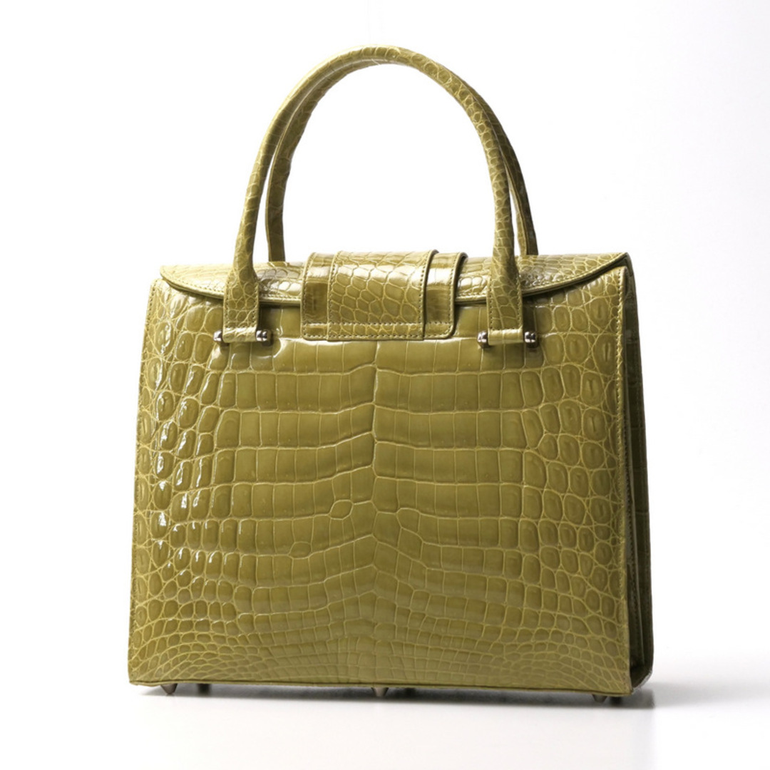 GRES - □美品□GRES グレ ハンドバッグ シャイニングクロコ GRES - □美品□GRES グレ ハンドバッグ シャイニングクロコ