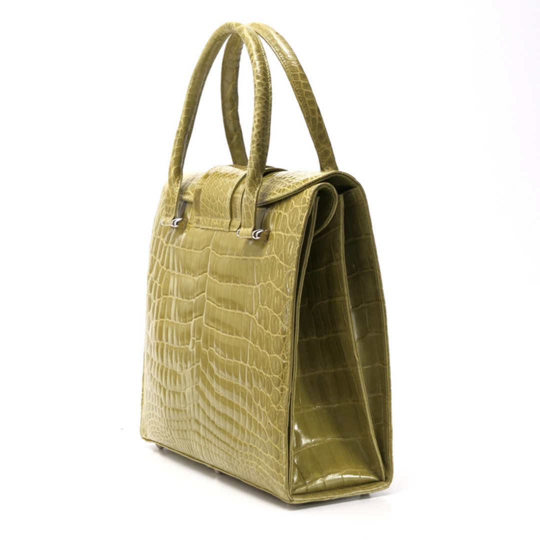 GRES - □美品□GRES グレ ハンドバッグ シャイニングクロコ GRES - □美品□GRES グレ ハンドバッグ シャイニングクロコ