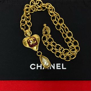 【楽天スーパーセール】 CHANEL - 刻印 95P ヴィンテージ シャネル CHANEL 美品 極 ネックレス、ペンダント、チョーカー