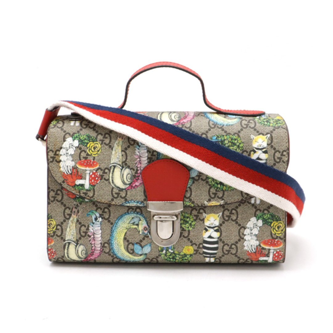 GUCCI - GUCCI グッチ チルドレンズ GGスプリーム ハンドバッグ GUCCI - GUCCI グッチ チルドレンズ GGスプリーム ハンドバッグ