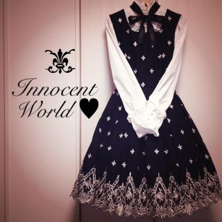 イノセントワールド(Innocent World)の送込♥︎イノワJSK＆ブラウス♥︎美品(ひざ丈ワンピース)