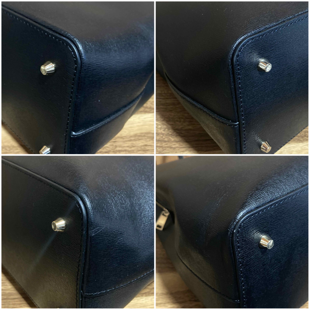 美品】FURLA フルラ テッサ L トートバッグ 黒 A4収納可 保存袋付 美品】FURLA フルラ テッサ L トートバッグ 黒 A4収納可 保存袋付