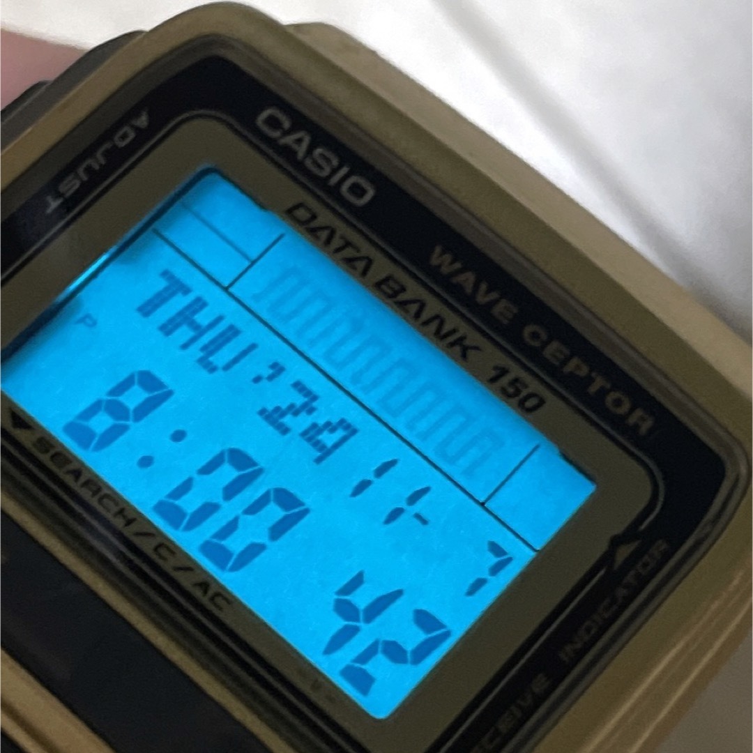 電波時計】CASIO DATA BANK waveceptor 腕時計 電波時計】CASIO DATA BANK waveceptor 腕時計