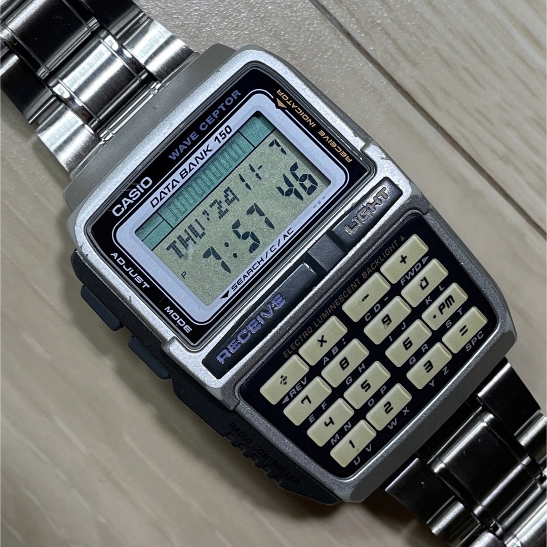 CASIO - 【電波時計】CASIO DATA BANK waveceptor 腕時計の通販 CASIO - 【電波時計】CASIO DATA BANK waveceptor 腕時計の通販