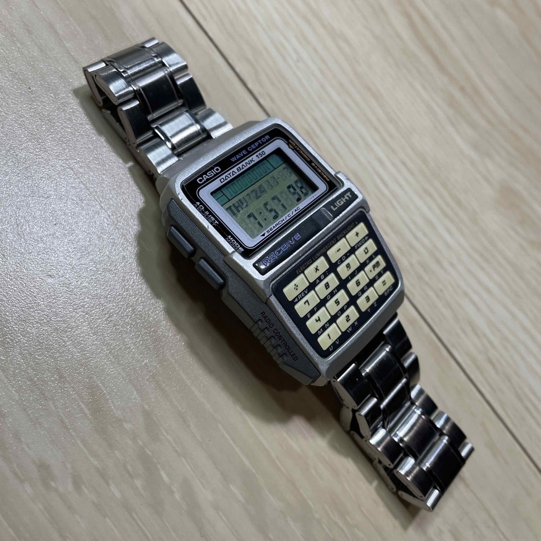 CASIO - 【電波時計】CASIO DATA BANK waveceptor 腕時計の通販 CASIO - 【電波時計】CASIO DATA BANK waveceptor 腕時計の通販