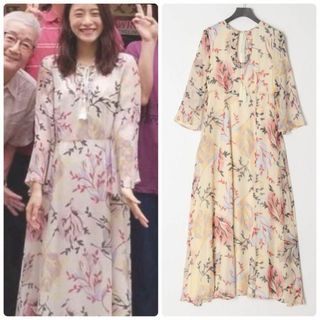 Max Mara - 極綺麗❗️石原さとみ着用 シルクシフォン ドレス Max Mara - 極綺麗❗️石原さとみ着用 シルクシフォン ドレス
