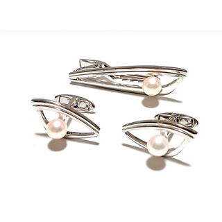 MIKIMOTO - mikimoto(ミキモト) ネクタイピン美品 - シルバー MIKIMOTO - mikimoto(ミキモト) ネクタイピン美品 - シルバー