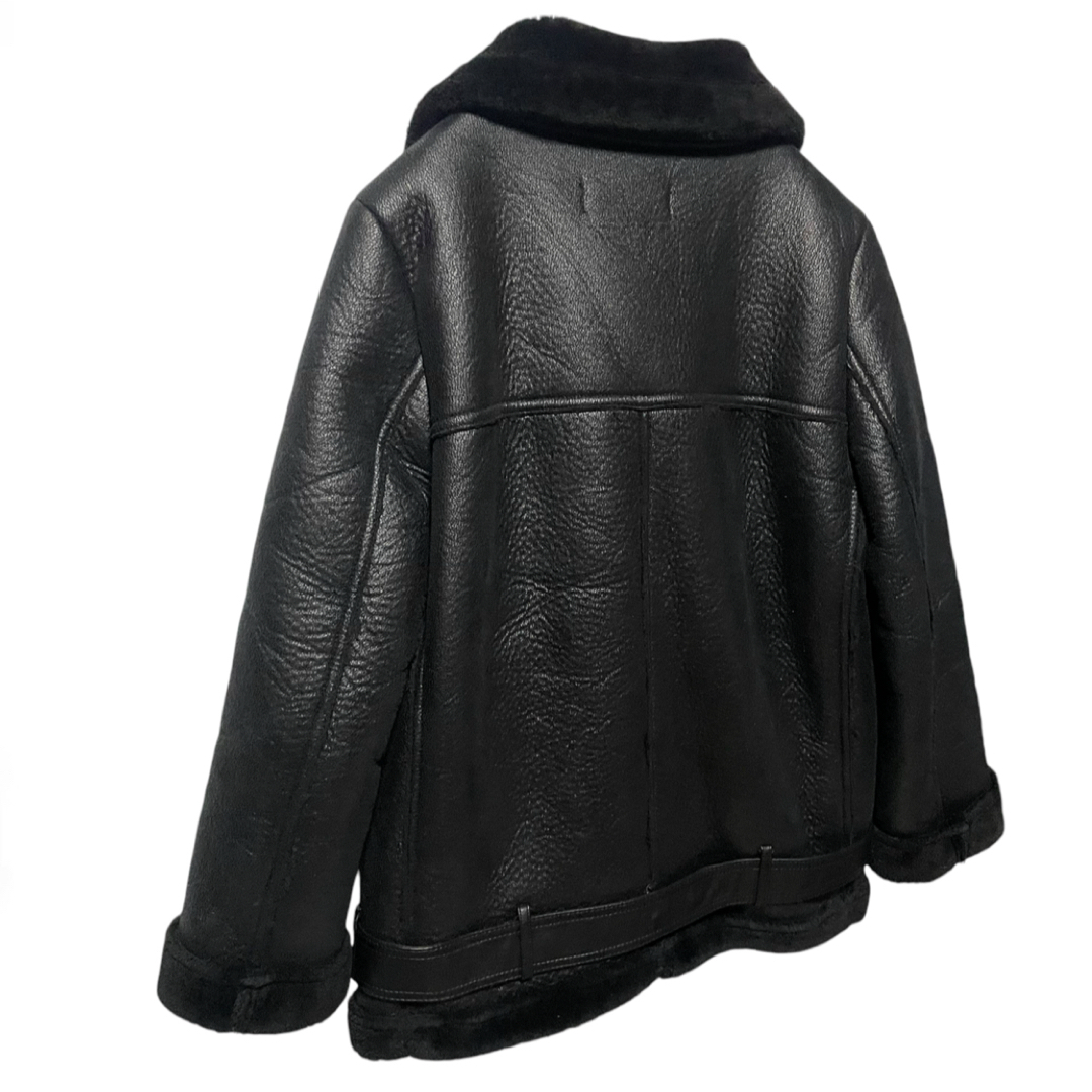 ZARA - ZARA ザラウーマン フェイクムートン ライダース ZARA - ZARA ザラウーマン フェイクムートン ライダース