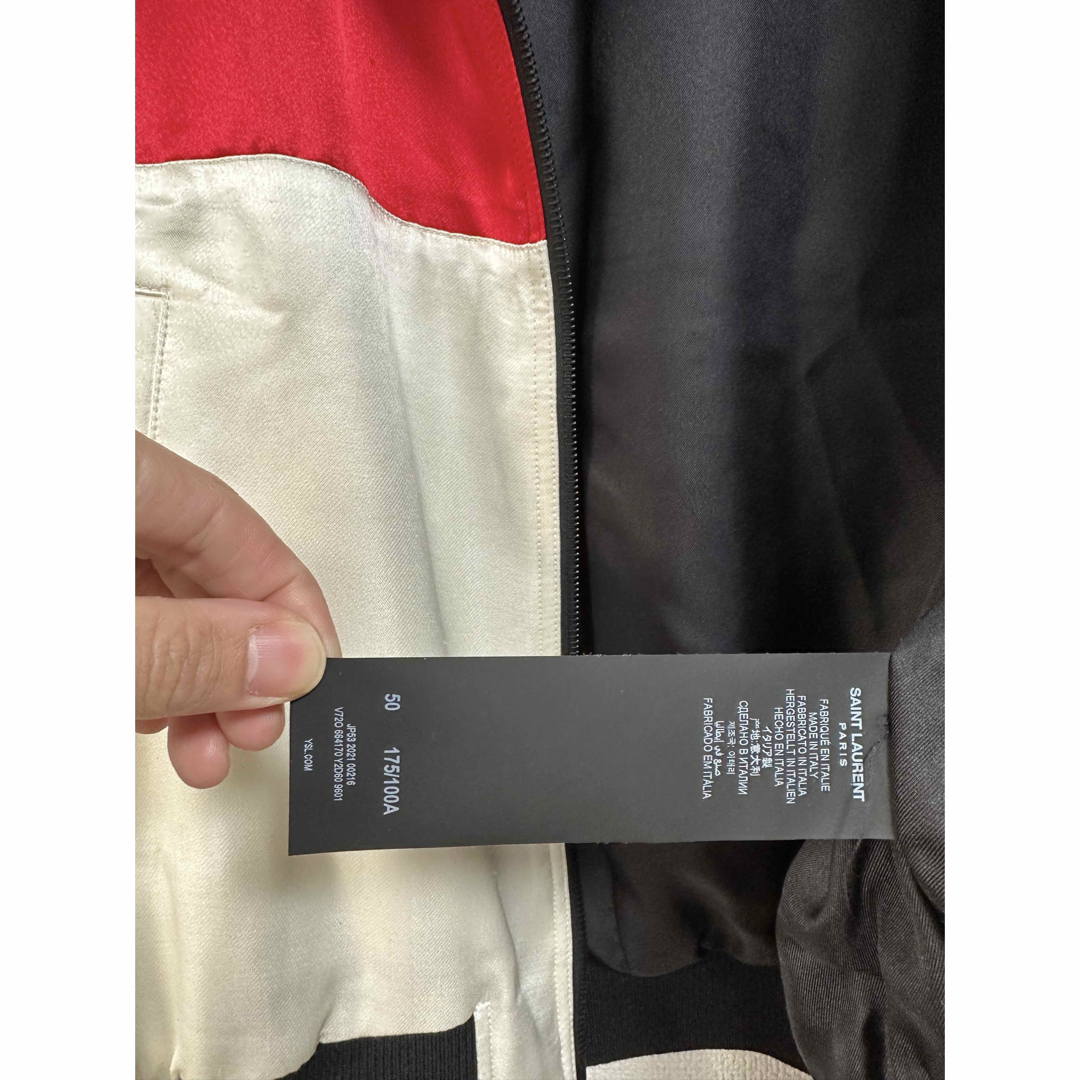 SAINT LAURENT - SAINT LAURENT PARIS シルクテディジャケット SAINT LAURENT - SAINT LAURENT PARIS シルクテディジャケット