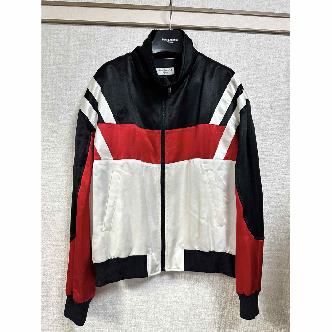 SAINT LAURENT - SAINT LAURENT PARIS シルクテディジャケット SAINT LAURENT - SAINT LAURENT PARIS シルクテディジャケット