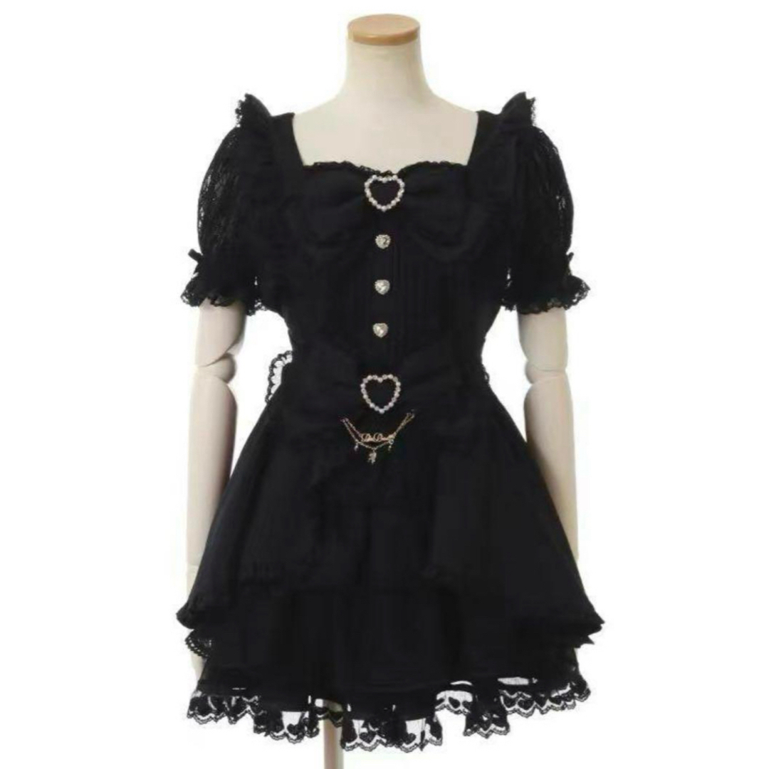 リズリサ LIZLISA フロントカシュクールBIGリボンセットアップ リズリサ LIZLISA フロントカシュクールBIGリボンセットアップ