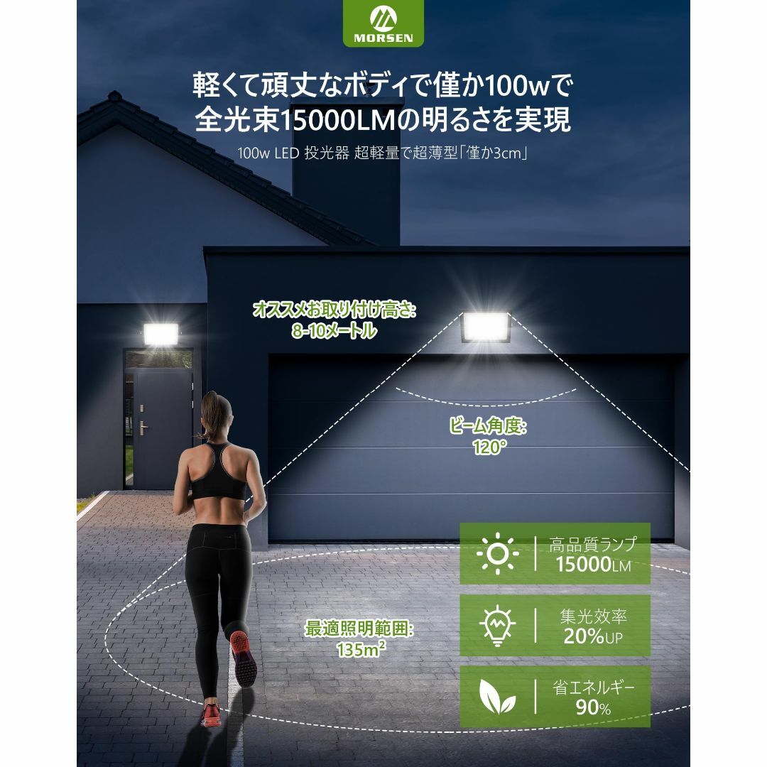 特価セール】MORSEN 投光器 投光器 led 投光器 屋外 投光器 100 特価セール】MORSEN 投光器 投光器 led 投光器 屋外 投光器 100