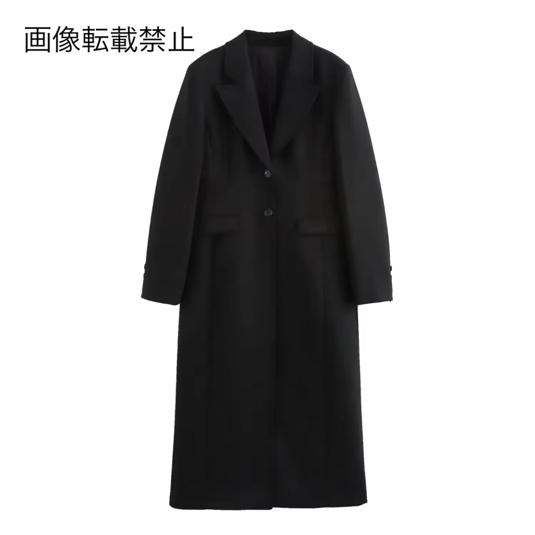 ☕️11月新作15831◆black ロングコート チェスターコート
