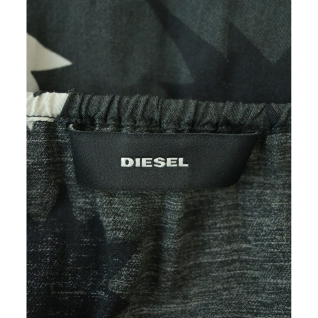 DIESEL - DIESEL ディーゼル ワンピース M 黒x白(総柄) 【古着 DIESEL - DIESEL ディーゼル ワンピース M 黒x白(総柄) 【古着