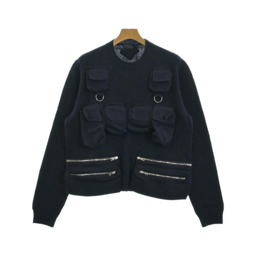 PRADA - PRADA プラダ ニット・セーター 52(XXL位) 紺 【古着 PRADA - PRADA プラダ ニット・セーター 52(XXL位) 紺 【古着