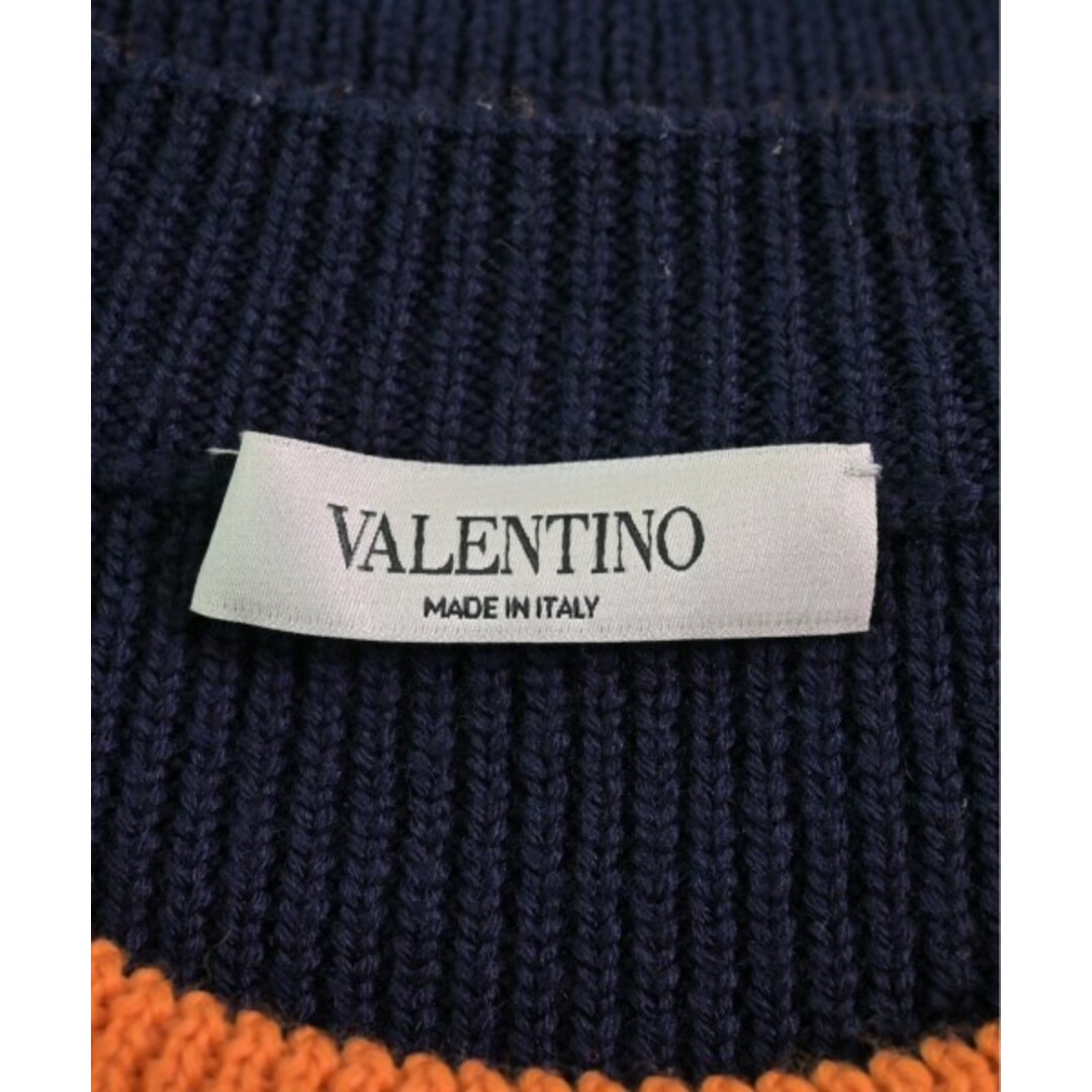 VALENTINO ヴァレンティノ ニット・セーター L 紺xオレンジ等 VALENTINO ヴァレンティノ ニット・セーター L 紺xオレンジ等