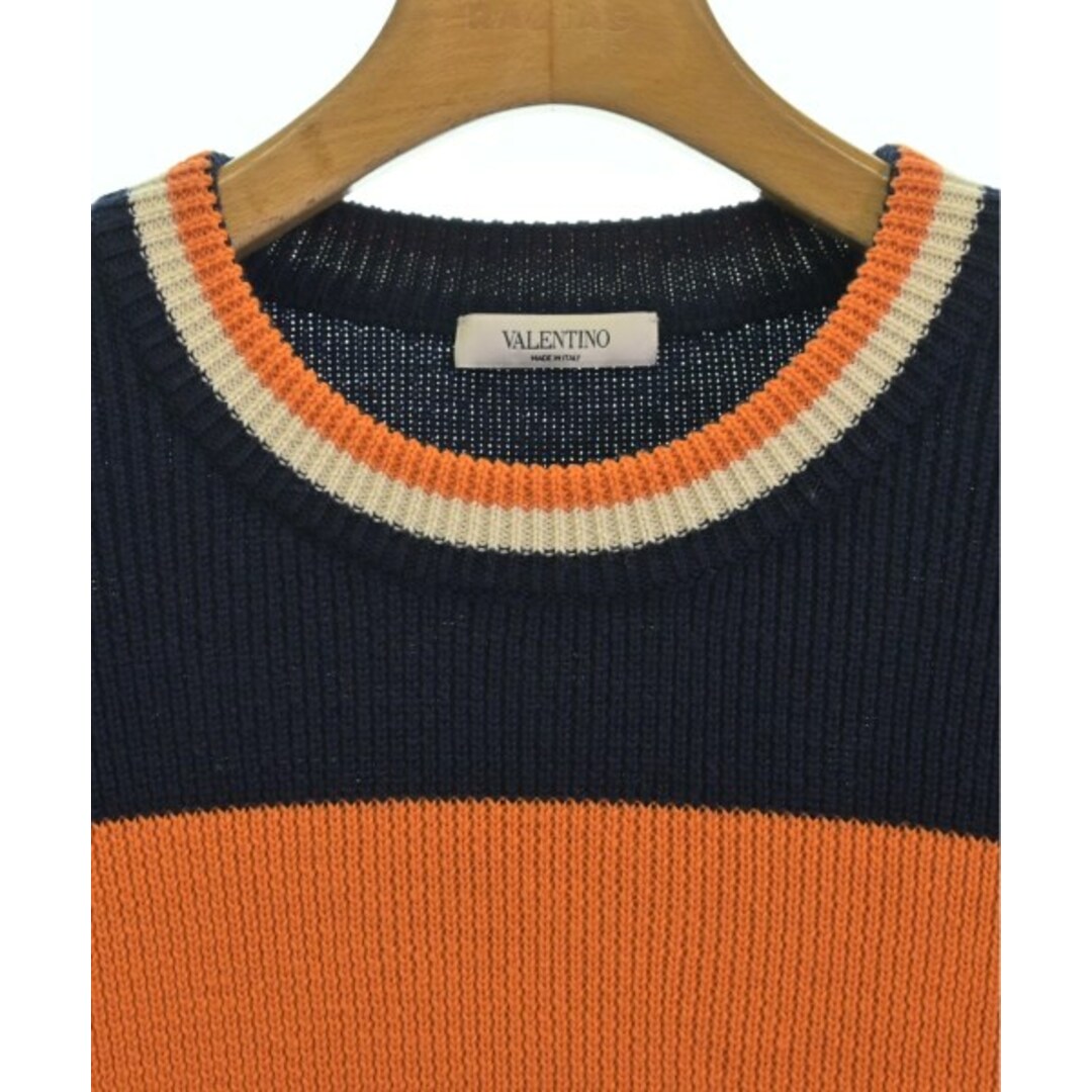 VALENTINO ヴァレンティノ ニット・セーター L 紺xオレンジ等 VALENTINO ヴァレンティノ ニット・セーター L 紺xオレンジ等