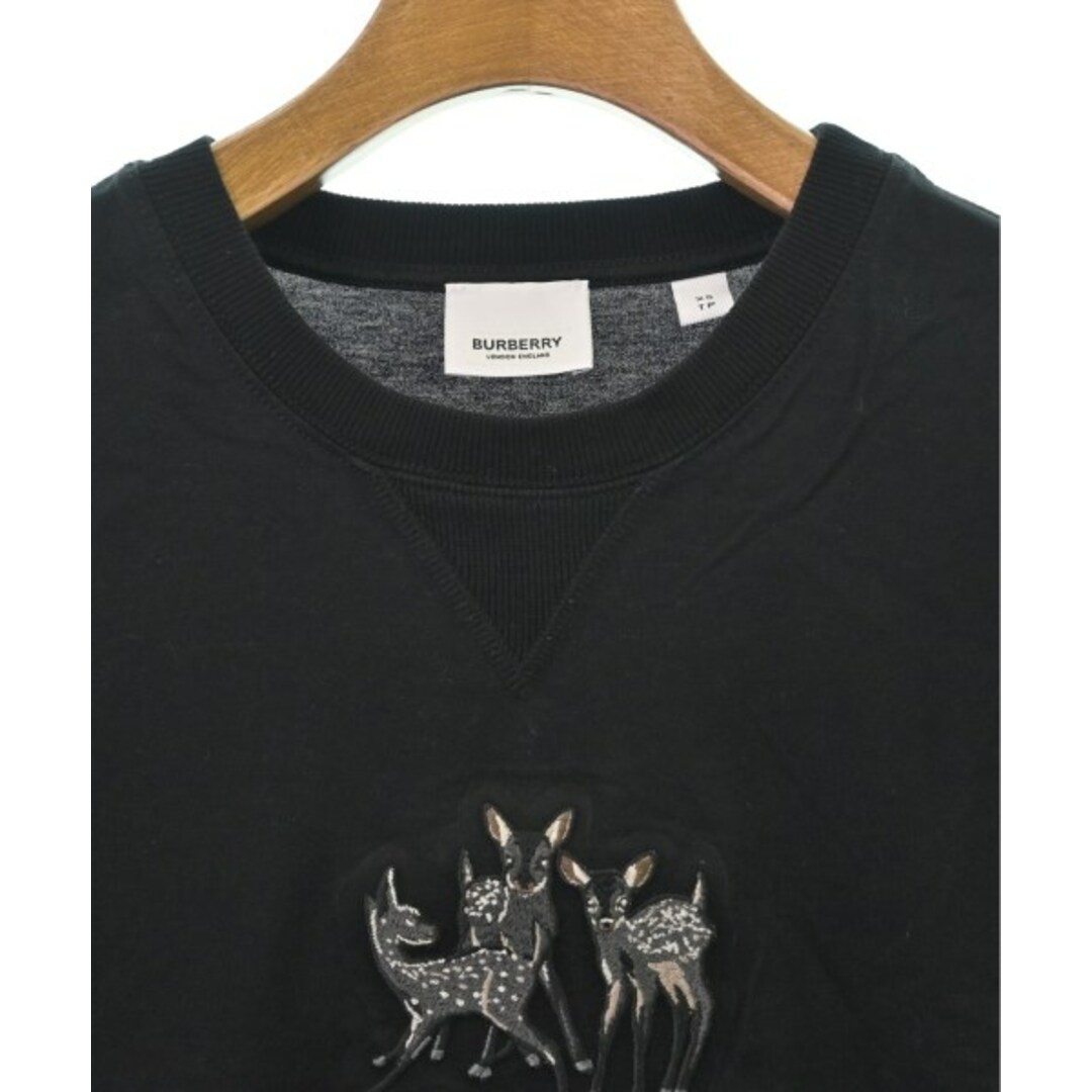 BURBERRY - BURBERRY バーバリー Tシャツ・カットソー XS 黒 BURBERRY - BURBERRY バーバリー Tシャツ・カットソー XS 黒