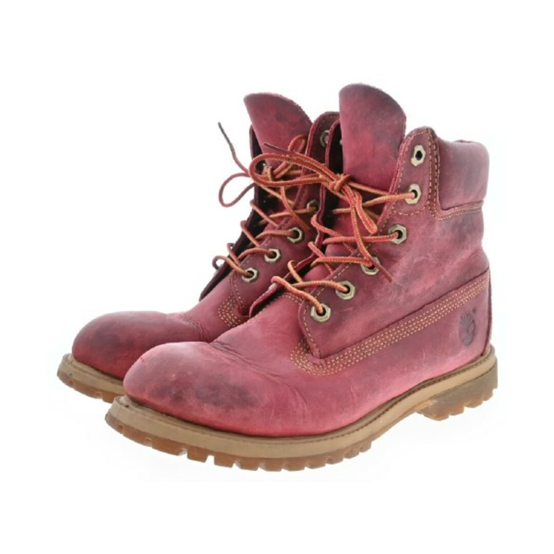 Timberland - Timber Land ブーツ US7.5(25.5cm位) 赤 【古着 Timberland - Timber Land ブーツ US7.5(25.5cm位) 赤 【古着