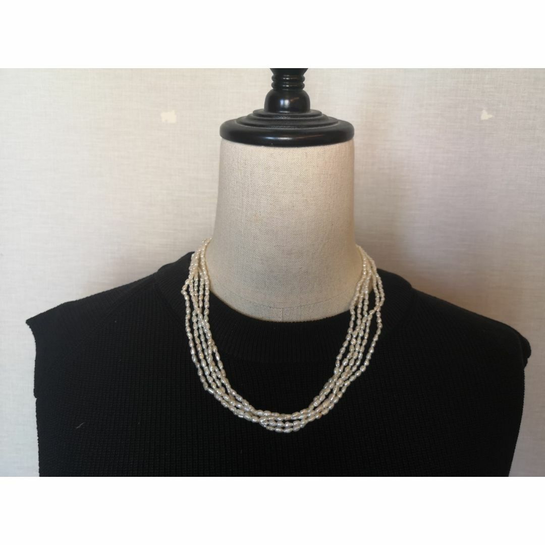 N236 MIKIMOTO ミキモト ゴージャス5連パールネックレス K18YG N236 MIKIMOTO ミキモト ゴージャス5連パールネックレス K18YG