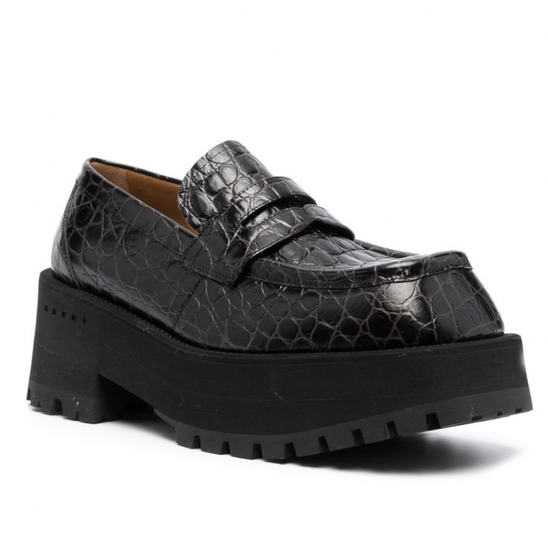 MARNI - ヘイリー着用【marni】マルニ クロコエンボスブローグ MARNI - ヘイリー着用【marni】マルニ クロコエンボスブローグ