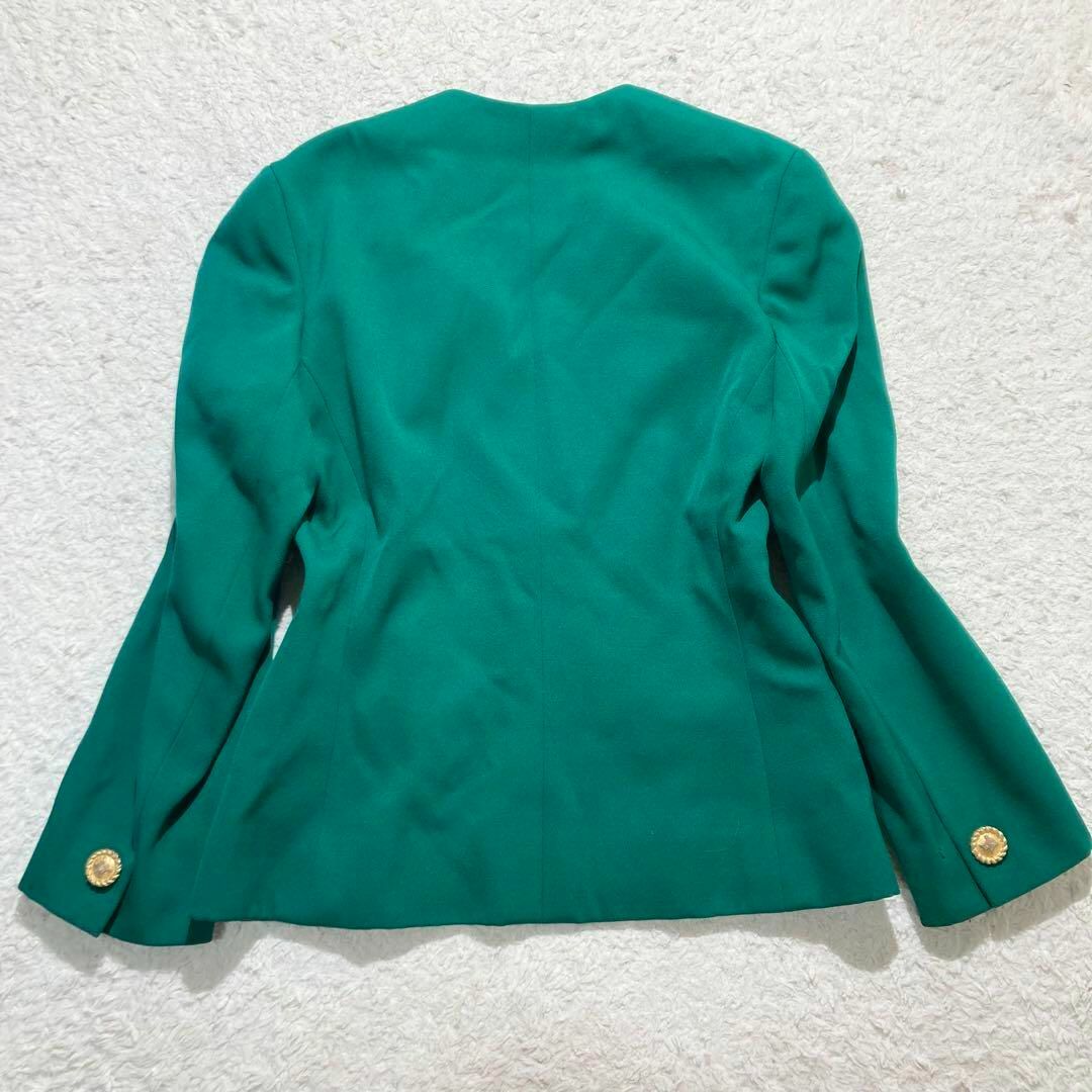 CELINE - 【希少】CELINE セットアップ スカートスーツ グリーン CELINE - 【希少】CELINE セットアップ スカートスーツ グリーン