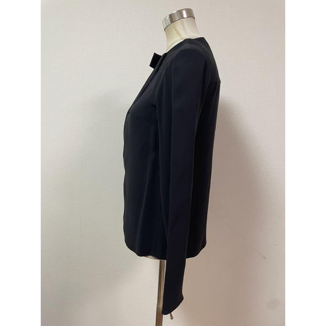 BALENCIAGA - BALENCIAGA ブラックフォーマルブラウス ミ120の BALENCIAGA - BALENCIAGA ブラックフォーマルブラウス ミ120の