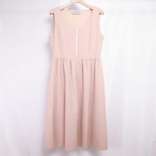 フォクシーニューヨーク(FOXEY NEW YORK)のFOXEY NEW YORK フォクシーニューヨーク　ワンピース　ピンクベージュ　Ⅿ　美品　①(ロングワンピース/マキシワンピース)