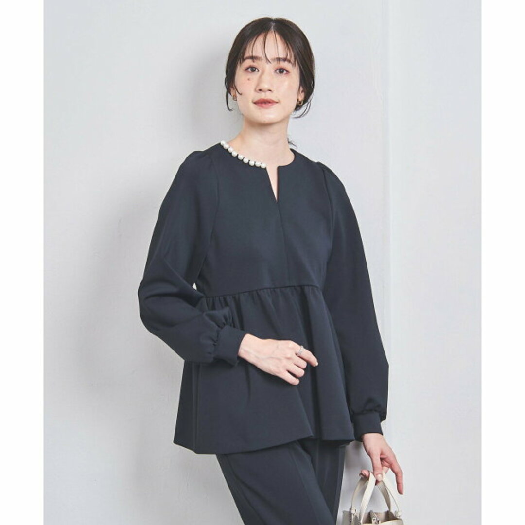 UNITED ARROWS - 【NAVY】【S(36)】SPONGY パールモチーフ UNITED ARROWS - 【NAVY】【S(36)】SPONGY パールモチーフ