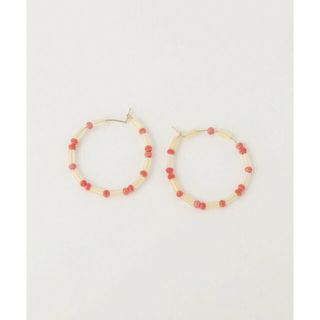 ビューティアンドユースユナイテッドアローズ(BEAUTY&YOUTH UNITED ARROWS)の【OFF WHITE】ガラスビーズ コンビ フープピアス(ピアス)