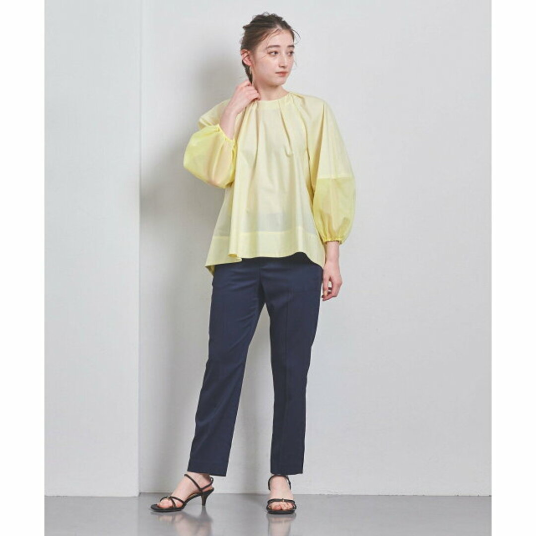 UNITED ARROWS - 【YELLOW】シアースリーブ コンビ ブラウスの UNITED ARROWS - 【YELLOW】シアースリーブ コンビ ブラウスの