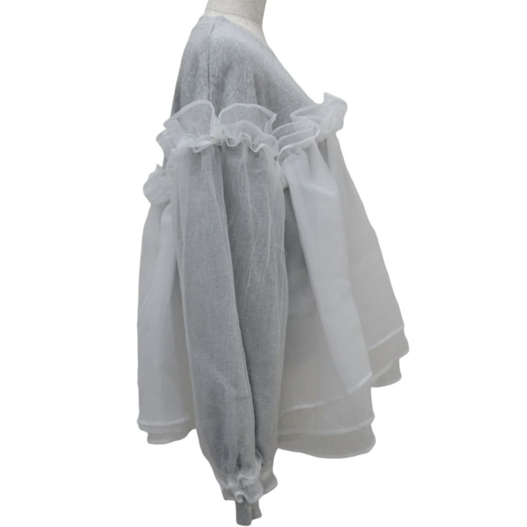 美品 Bibiy ビビィ ANNA PUFF TOP レースレイヤード スウェット 美品 Bibiy ビビィ ANNA PUFF TOP レースレイヤード スウェット