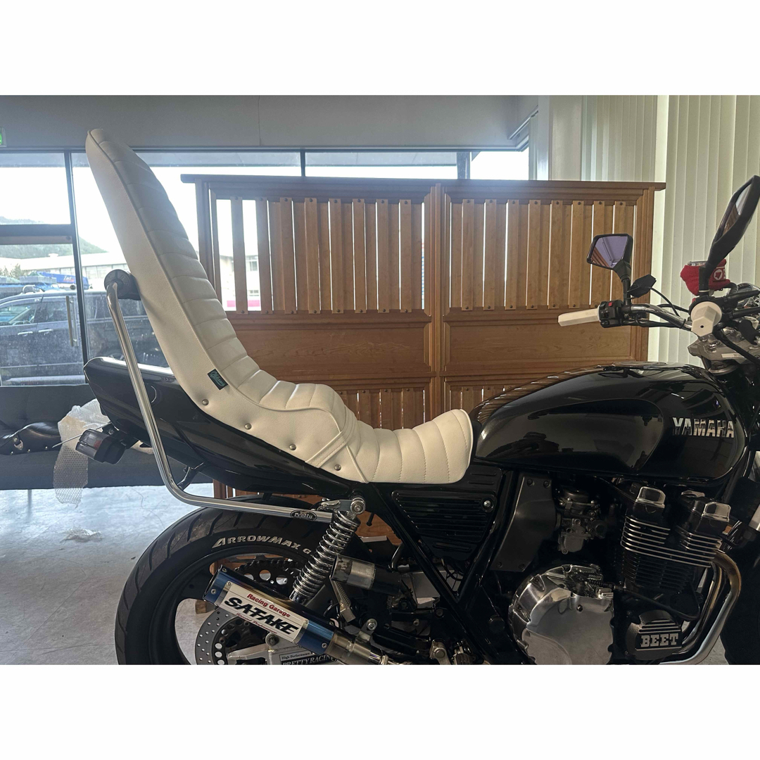 大川シート XJR400 3段シート 53cm 4HM 三段 美品 補強あり 大川シート XJR400 3段シート 53cm 4HM 三段 美品 補強あり
