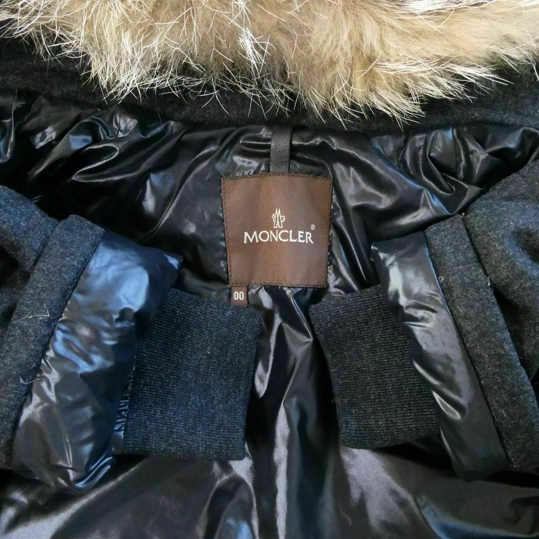MONCLER ブルガリ ウール×ナイロン ショート ダウンジャケット MONCLER ブルガリ ウール×ナイロン ショート ダウンジャケット