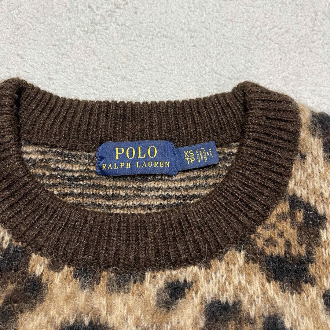 POLO RALPH LAUREN(ポロラルフローレン)のラルフローレン レオパードニット 定価6万円 レディースのトップス(ニット/セーター)の商品写真