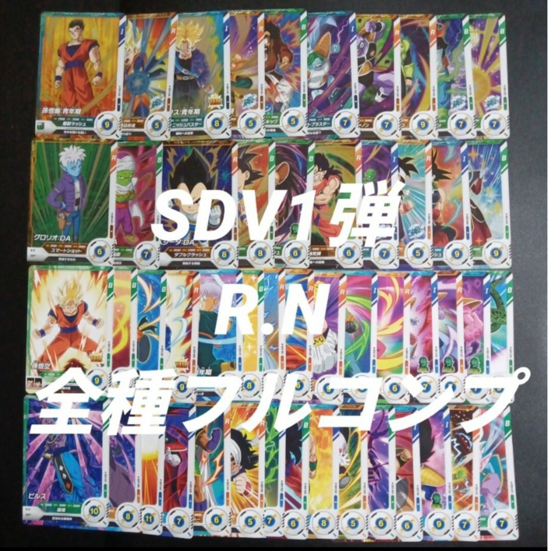 ドラゴンボール - SDV1弾 R.N全50種フルコンプ ドラゴンボール ドラゴンボール - SDV1弾 R.N全50種フルコンプ ドラゴンボール