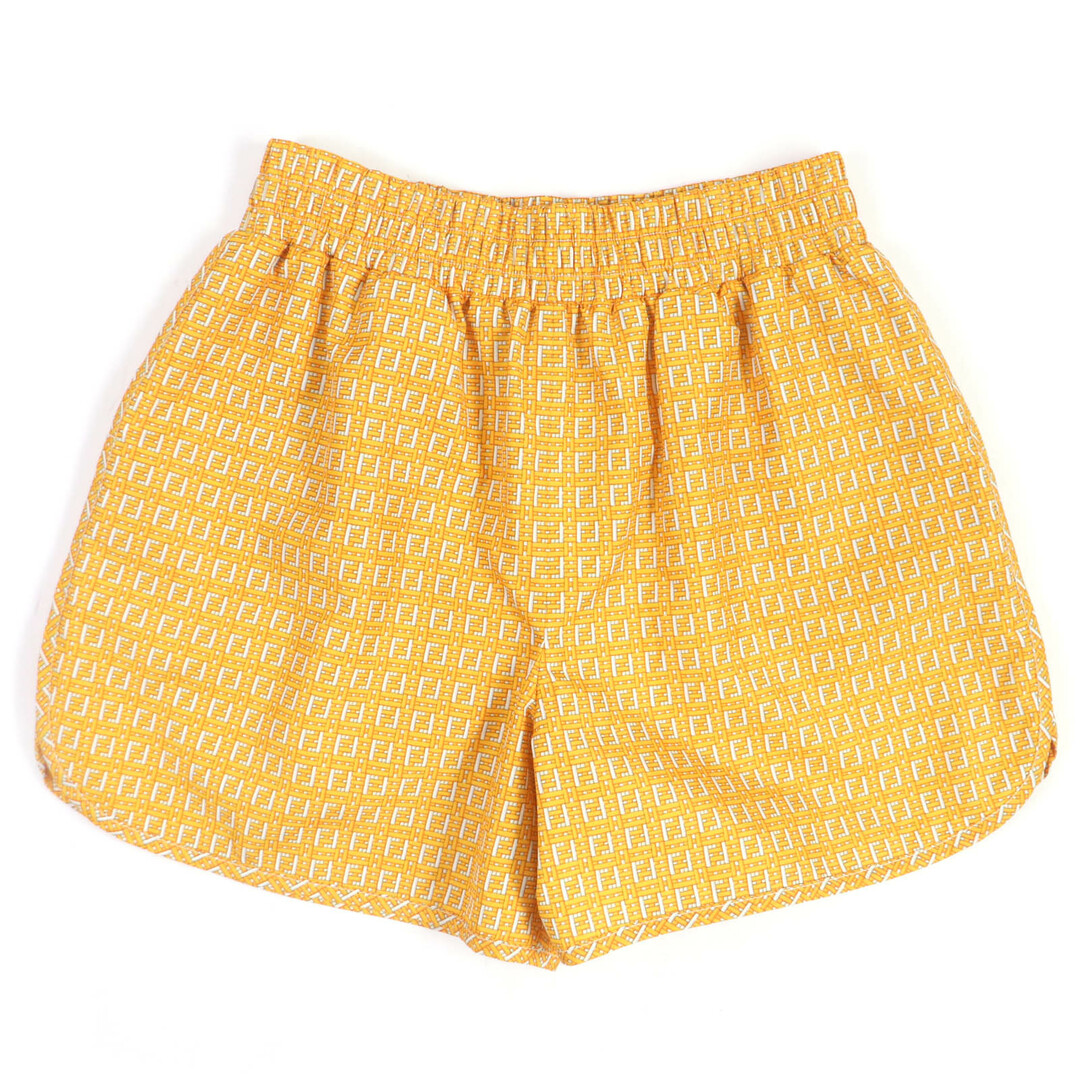 FENDI - 未使用品□FENDI フェンディ 2020年製 FAB230 FFロゴ ズッカ 総柄 スイムパンツ イージーパンツ ショートパンツ オレンジ S イタリア製 正規品 メンズ