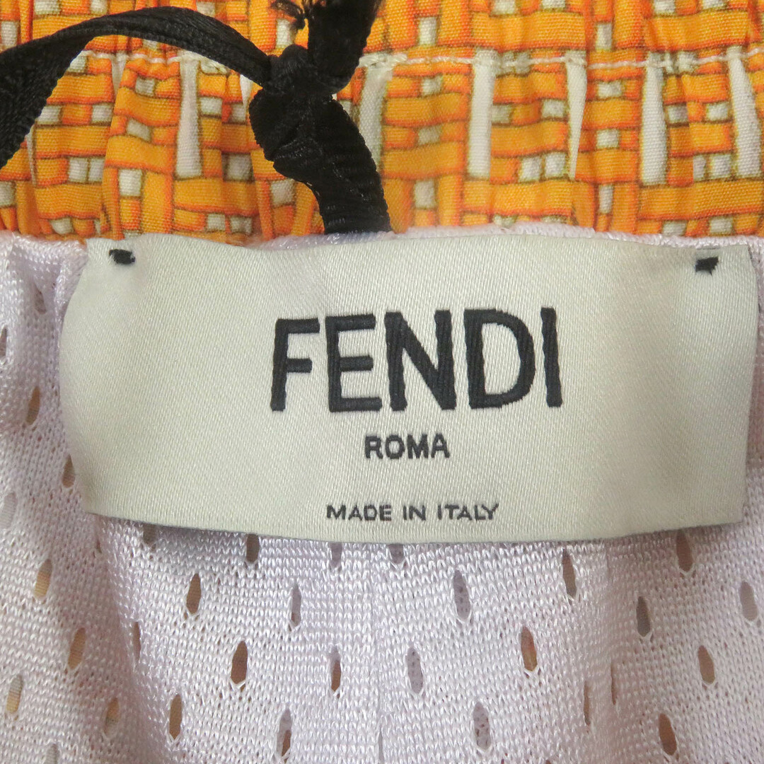 新品 FENDI スイムショーツ 千鳥格子 サイドロゴ ショートパンツ