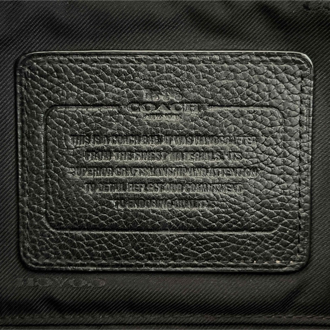 COACH コーチ ボディバッグ ロゴ型押し 斜めがけ 黒 レザー 71902 COACH コーチ ボディバッグ ロゴ型押し 斜めがけ 黒 レザー 71902