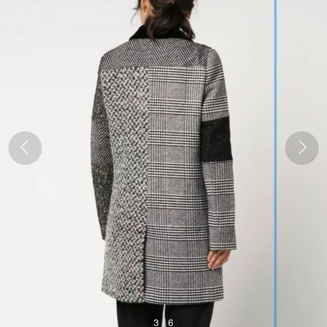 Desigual パッチワーク チェスターコート 38サイズ デシグアル 黒 Desigual パッチワーク チェスターコート 38サイズ デシグアル 黒