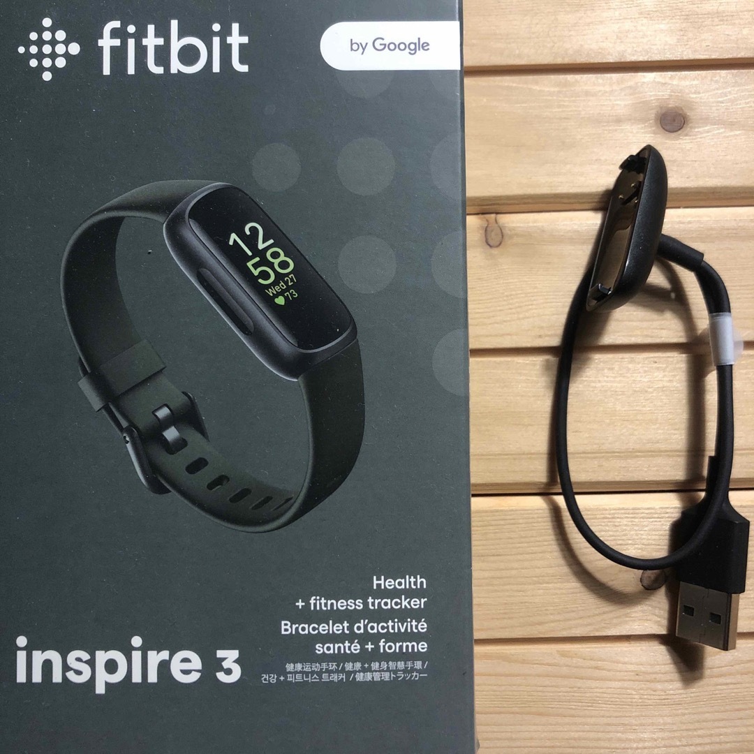Fitbit(フィットビット)の純正 fitbit inspire 3 充電器 充電 USB ケーブル usb スマホ/家電/カメラの美容/健康(その他)の商品写真