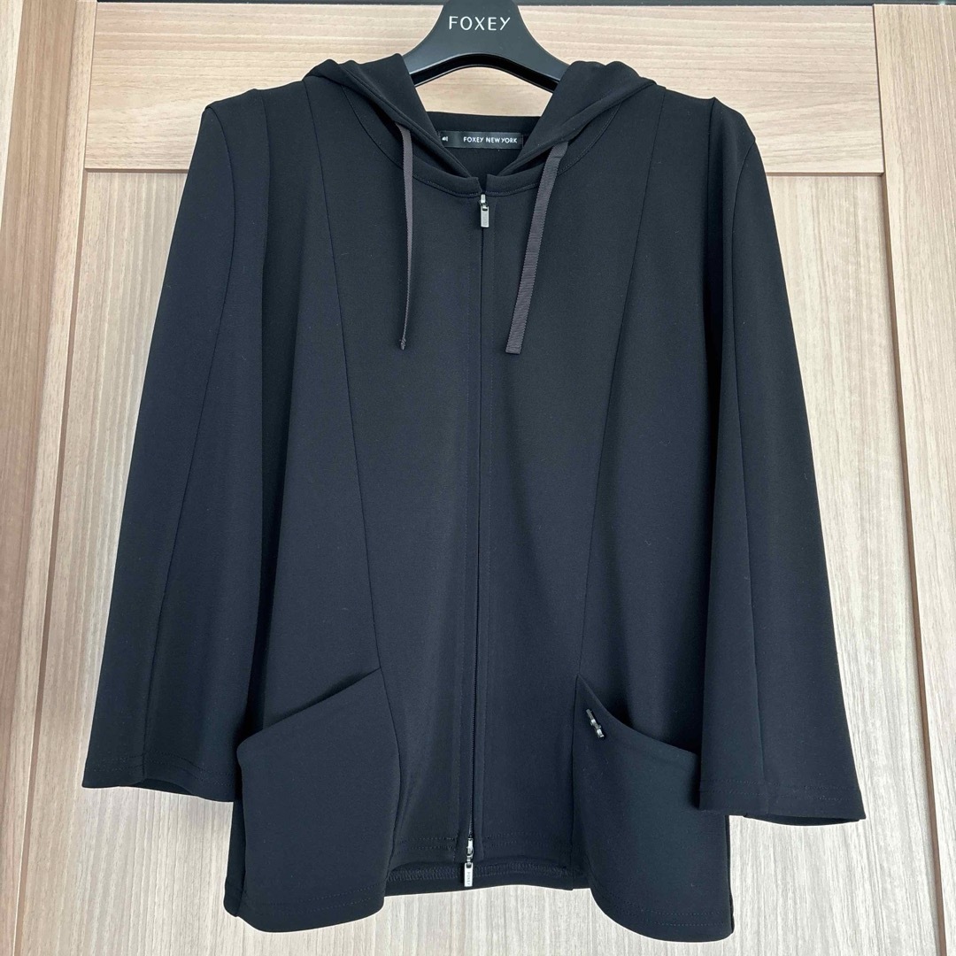 FOXEY NEW YORK - フォクシー foxey パーカー 七分袖 ダブル FOXEY NEW YORK - フォクシー foxey パーカー 七分袖 ダブル