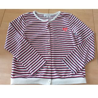 マザウェイズ(motherways)の140cm motherways マザウェイズ ボーダー カーディガン(カーディガン)