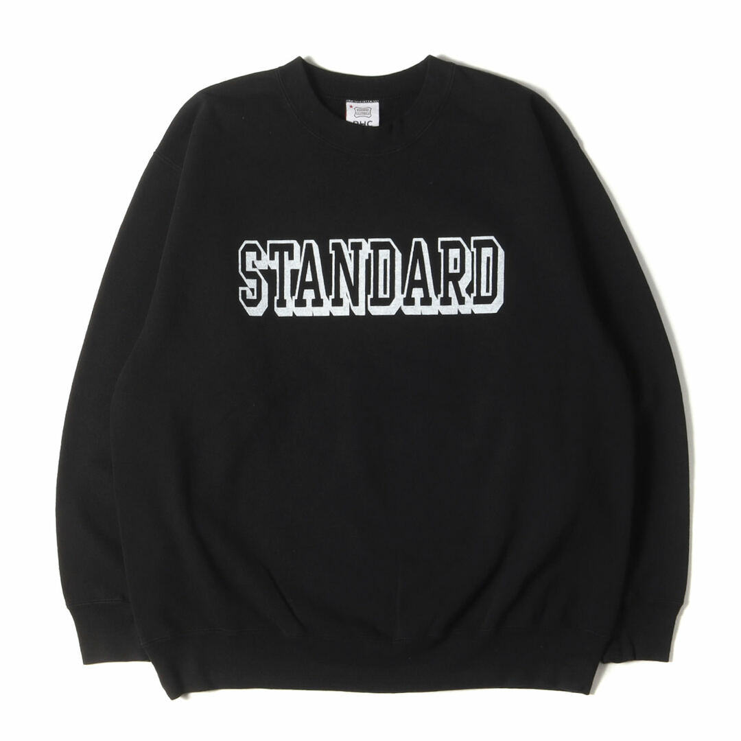 最大10%OFFクーポン STANDARD ブランド古着の by コラボ【メンズ】【中古】の通販 トレーナー トップス 黒 ブラック 裏毛 / Pullover) Sweat Logo SD × (RHC スウェットシャツ ロゴ 別注 Herman Ron 24SS サイズ:L スウェット スタンダードカリフォルニア CALIFORNIA STANDARD - CALIFORNIA トップス