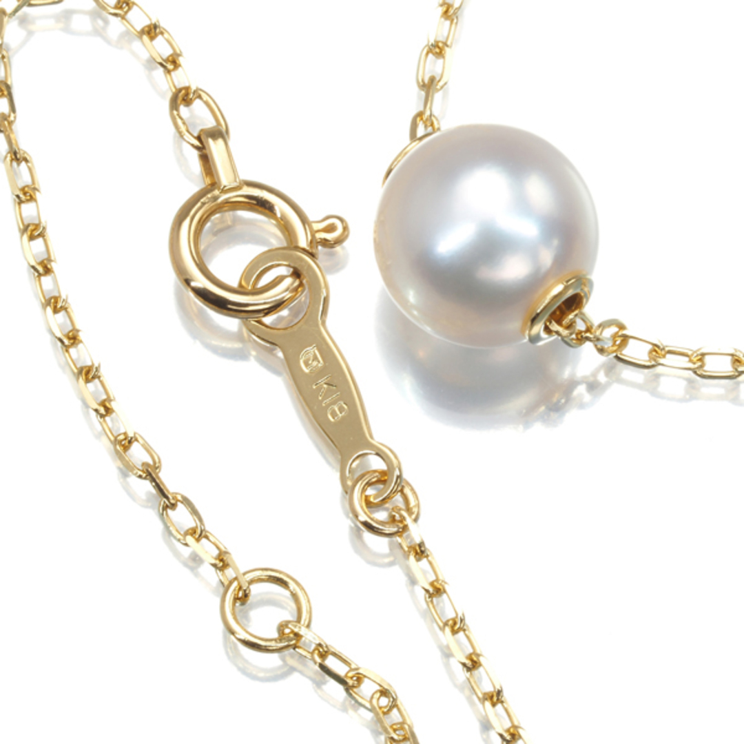 MIKIMOTO - ミキモト ネックレス パール 真珠 7.4mm K18YG の MIKIMOTO - ミキモト ネックレス パール 真珠 7.4mm K18YG の