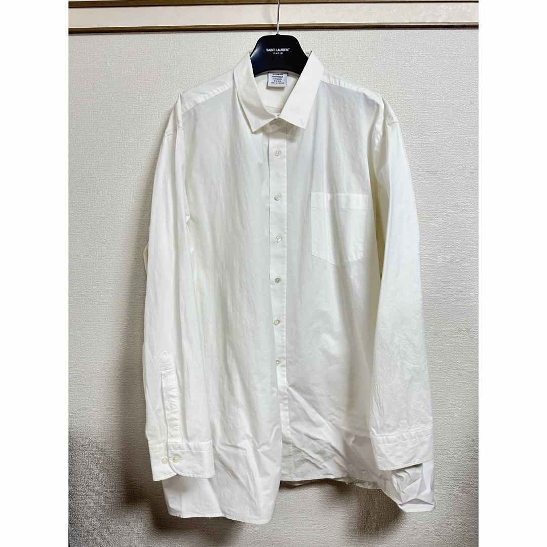 VETEMENTS - VETEMENTS ヴェトモン 18SS バックロゴシャツ S VETEMENTS - VETEMENTS ヴェトモン 18SS バックロゴシャツ S